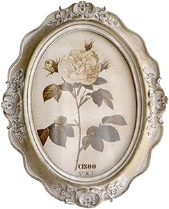 CISOO Vintage Oval Picture Frame 5x7 Antique Photo Frame Table Top Display and Wall Hanging Home ... | Amazon (US)