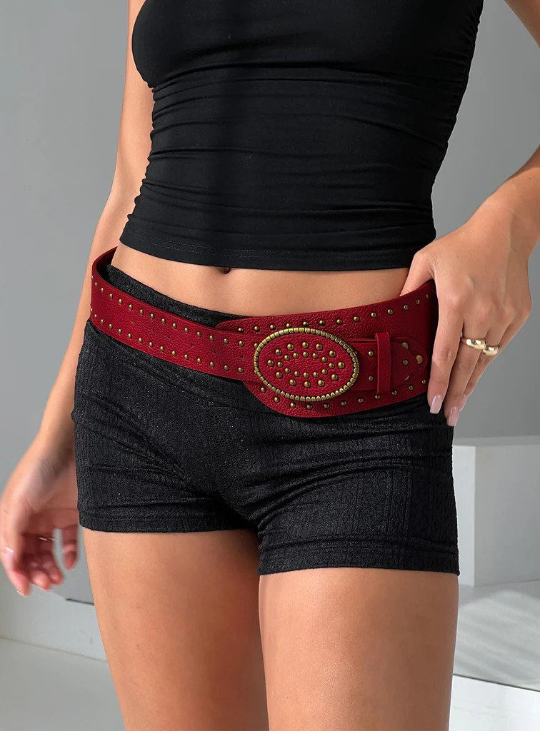 Elderwood Belt Red | Princess Polly US