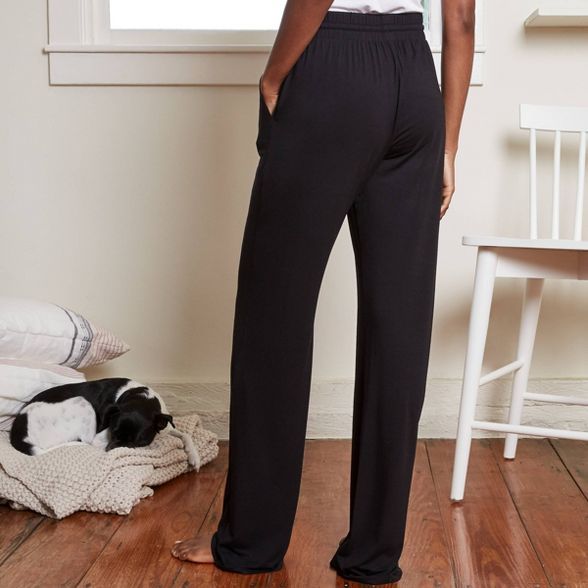 Women's Long Length Beautifully Soft Pajama Pants - Stars Above™ Black | Target
