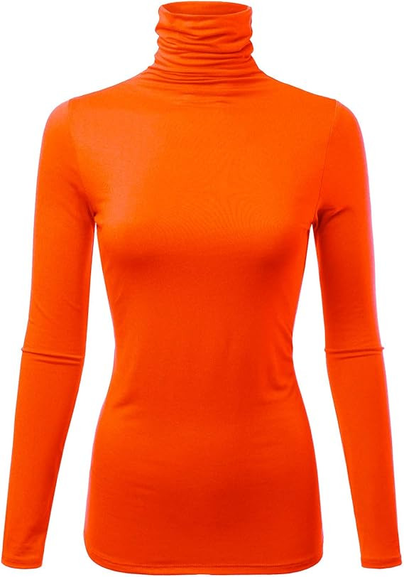 Womens Premium Long Sleeve Turtleneck Lightweight Pullover Top Sweater (S-3X, Made in USA) | Amazon (US)