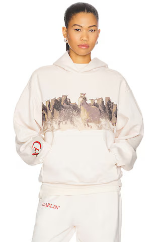 Darlin Wild Hoodie in Creme from Revolve.com | Revolve Clothing (Global)