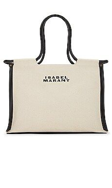 Isabel Marant Toledo Bag in Ecru & Black from Revolve.com | Revolve Clothing (Global)