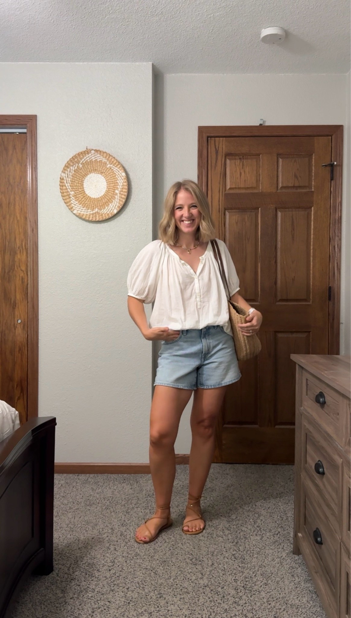Wearing a small in the top, it runs oversized. Size 26 in the shorts.

#LTKmomlife #LTKgrwm #LTKootd