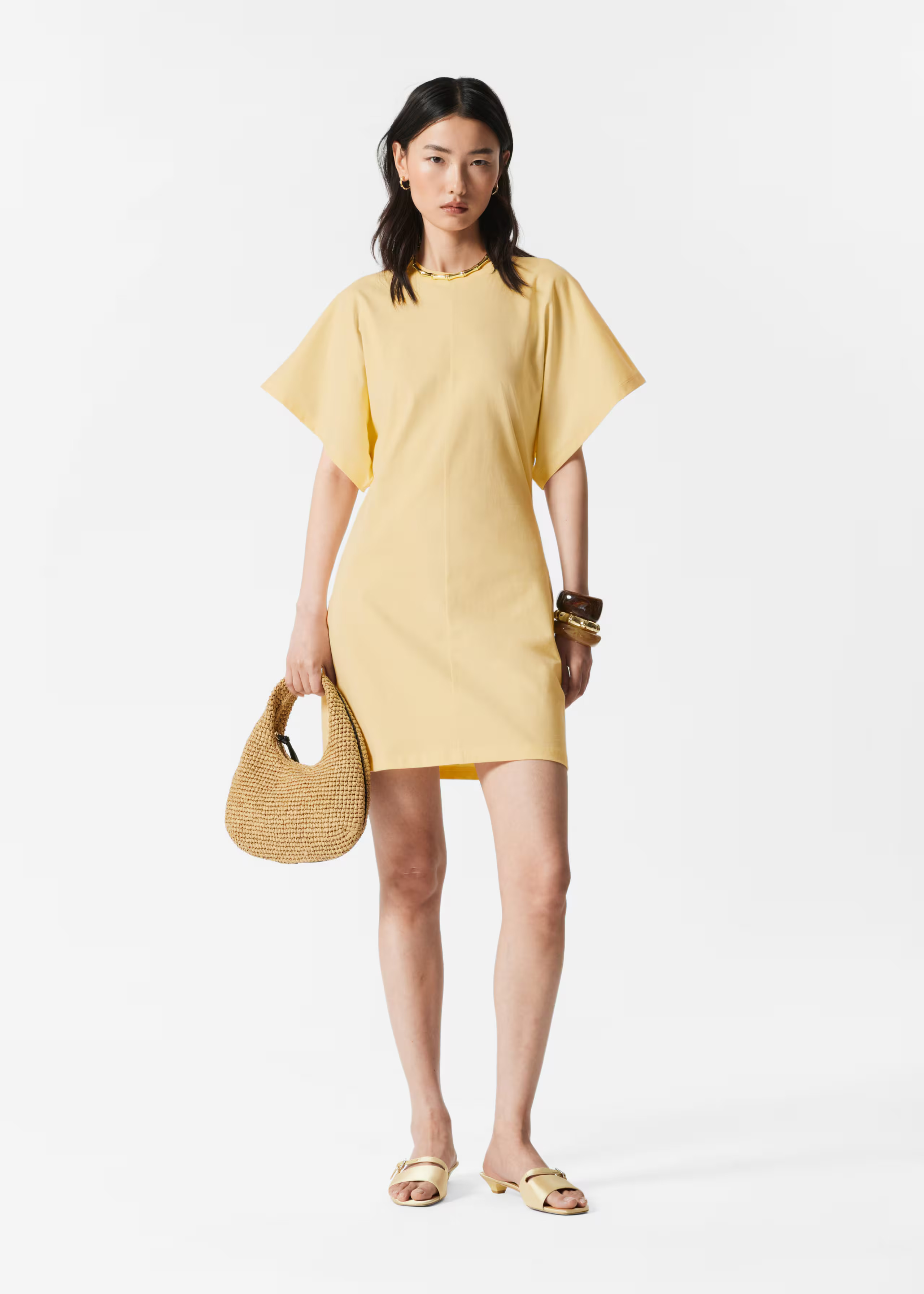 Jersey Mini Dress - Light Yellow - & Other Stories GB | & Other Stories UK
