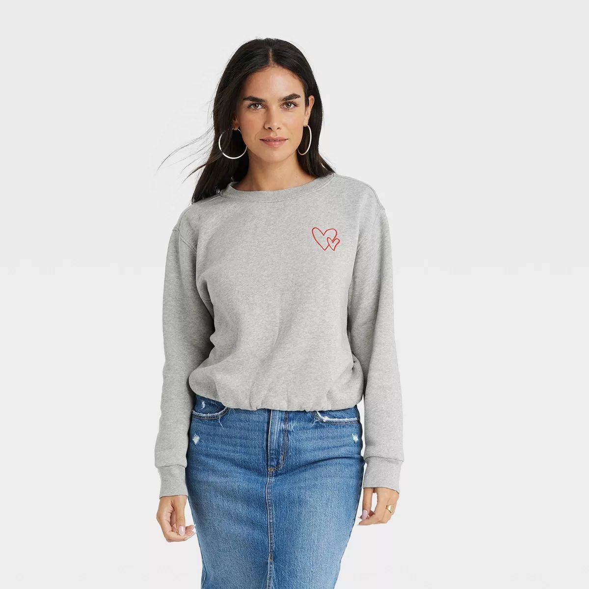 Women's Bubble Hem Sweatshirt - Universal Thread™ | Target