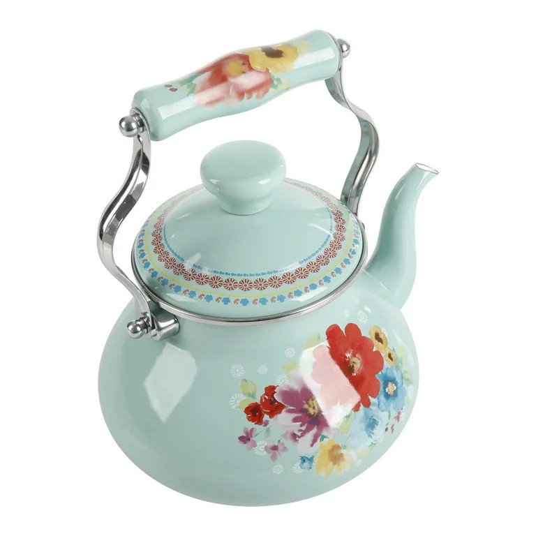 The Pioneer Woman Breezy Blossom Enamel on Steel 1.9-Quart Tea Kettle | Walmart (US)