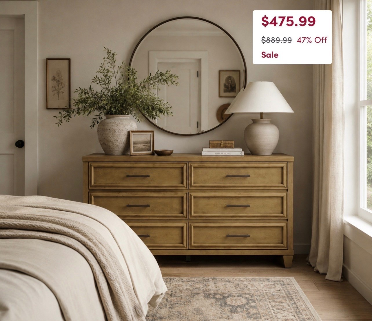 I just ordered the dresser. It looks like such amazing quality and it’s on sale for almost 50% off! This looks like it’s from Pottery Barn, but is really affordable. ￼

#LTKSaleAlert #LTKHome