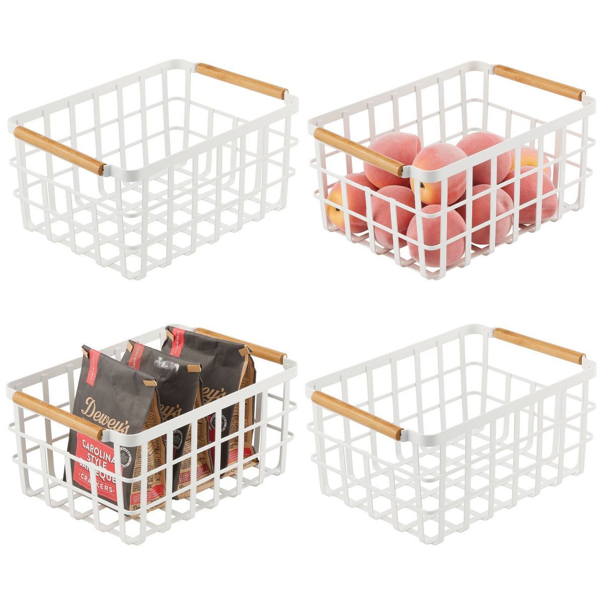 mDesign Metal Food Organizer Storage Basket | Target