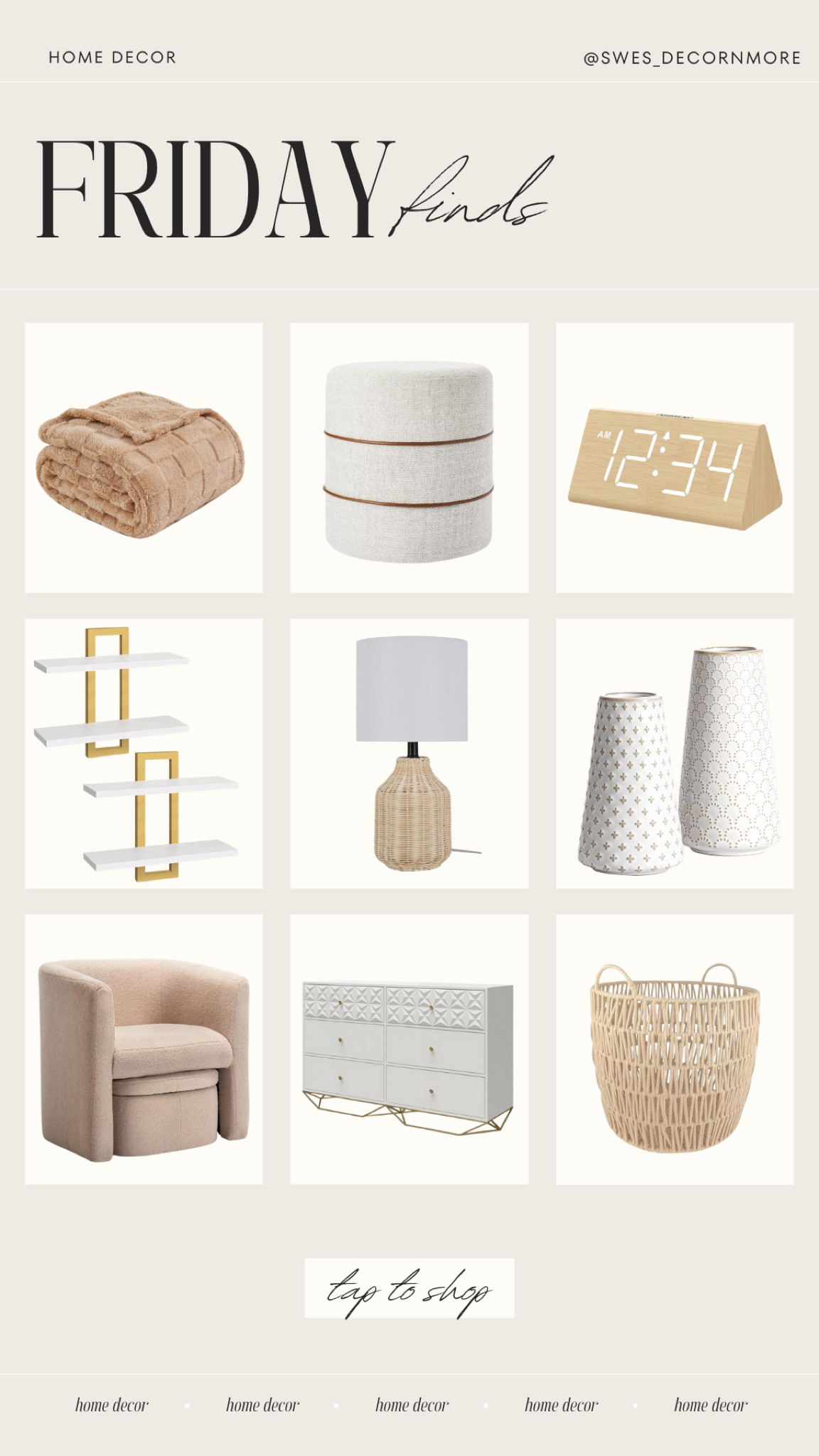 Check out these Friday finds! These are perfect for the bedroom but could work in almost any room in the house! 

#LTKStyleTip #LTKFindsUnder100 #LTKHome