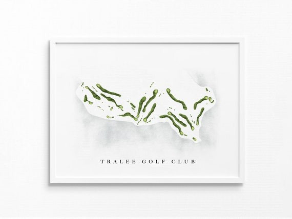 Tralee Golf Club  Kerry Ireland  Golf Course Map Golfer | Etsy | Etsy (US)