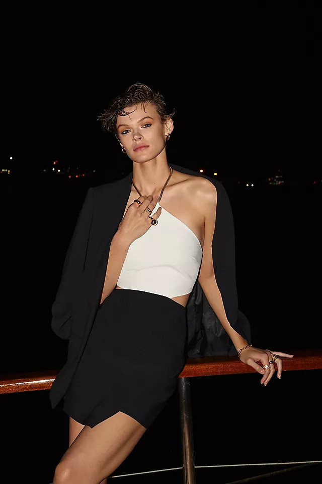 Amanda Uprichard Side-Cut Out Halter Dress | Anthropologie (US)
