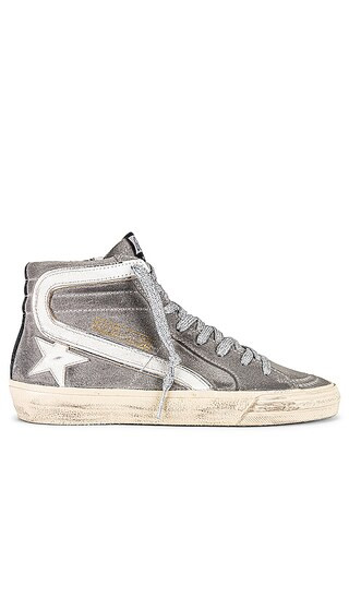 Slide Sneaker in Mud, White, & Silver | Revolve Clothing (Global)