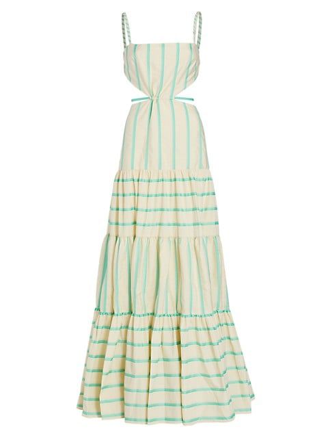 Theresa Striped Cut-Out Maxi Dress | Saks Fifth Avenue