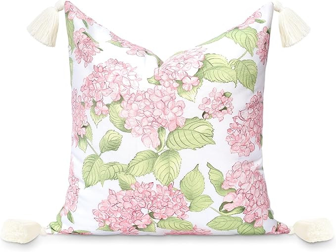 Hofdeco Premium Coastal Patio Indoor Outdoor Throw Pillow Cover Only, 18"x18" Water Repellent for... | Amazon (US)