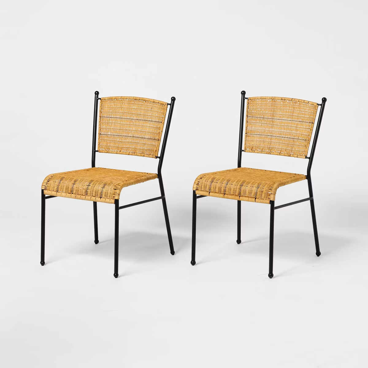2pk Woven Metal Dining Chair - Threshold™ designed with Studio McGee | Target
