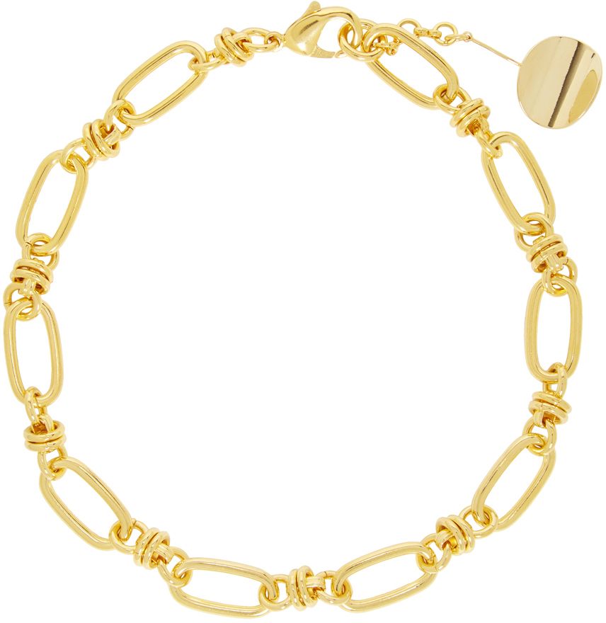 Gold Hops Collar Necklace | SSENSE 