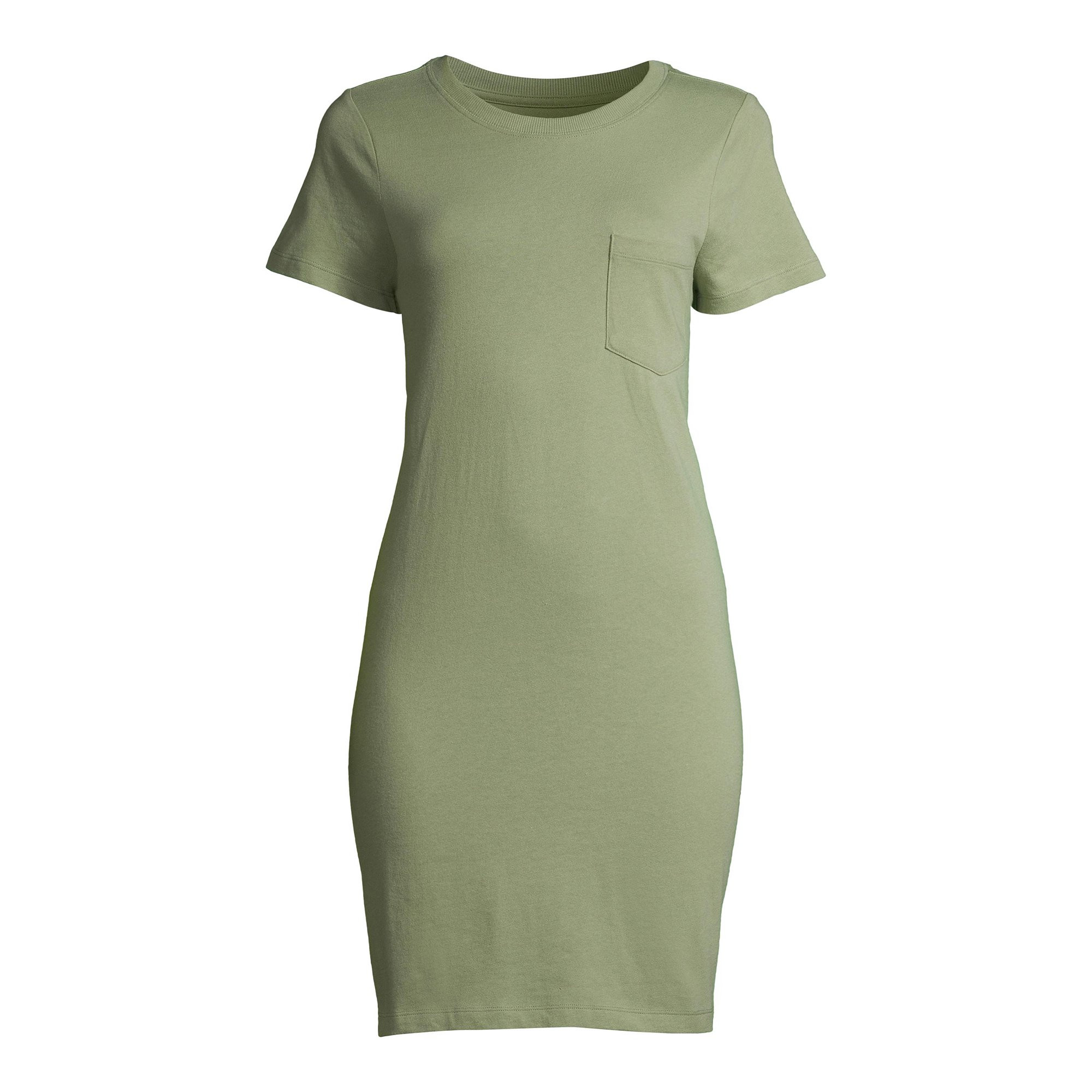 Time and Tru Women's T-Shirt Dress with Pocket | Walmart (US)