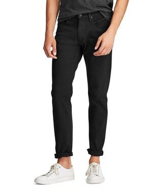 Hampton Relaxed-Straight Hudson Black Stretch Jeans | Dillard's