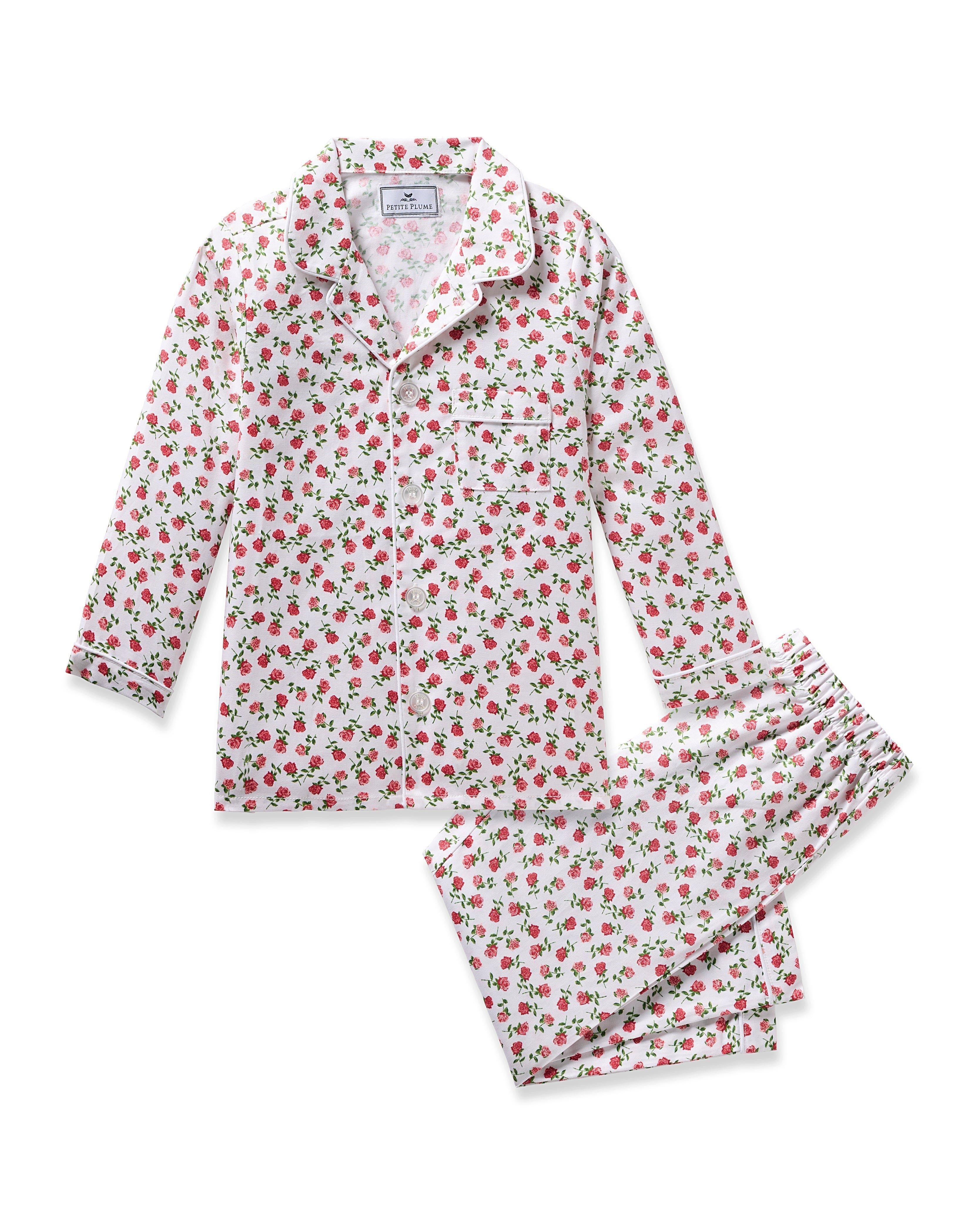 Petite Plume | Children's Pajama Set in Petite Petals - Pink / 6-12m | Janie and Jack