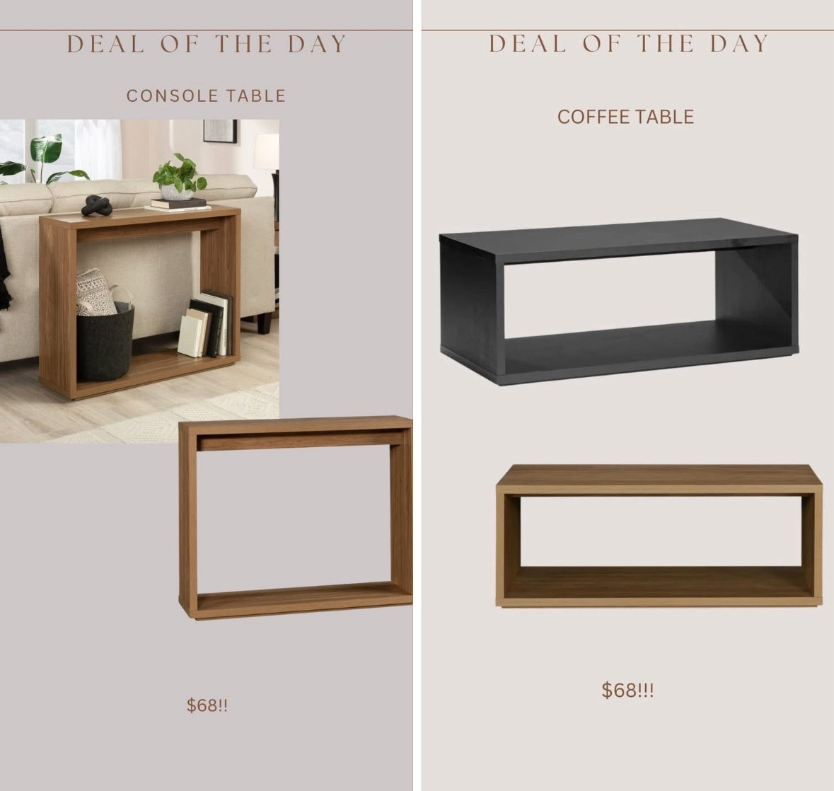 This popular budget friendly coffee table just launched in console table style!!! 🙌🏻amazing deal! Shape is very similar to pottery barn 

#LTKHome #LTKFindsUnder100 #LTKSaleAlert