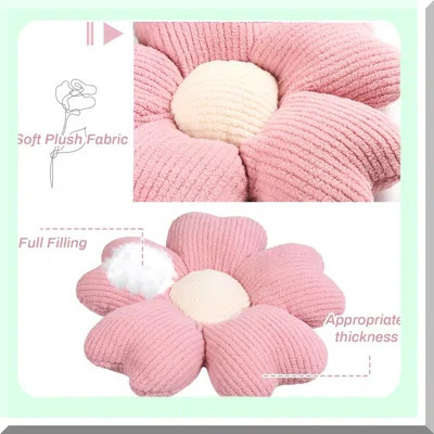Pink Blossom Seat Cushion - Aesthetic Flower Shaped Pillow for Bed Sofa Couch - Decorative Floor Pillow - Cute Floral Cushion | Wayfair North America