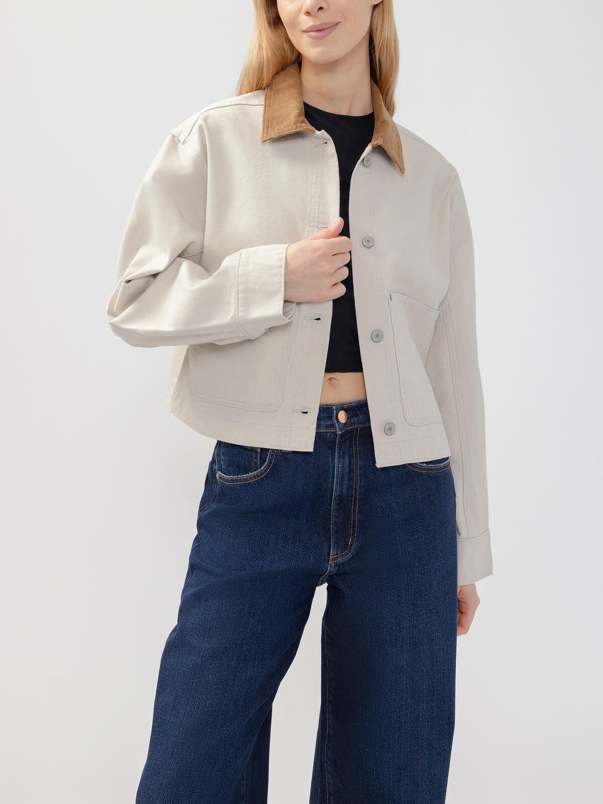 Cropped Jacket | Silver Jeans US