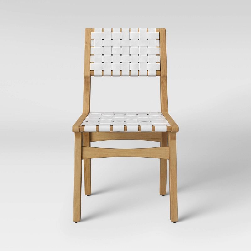 Ceylon Woven Dining Chair - White & Natural Wood - Opalhouse™ | Target