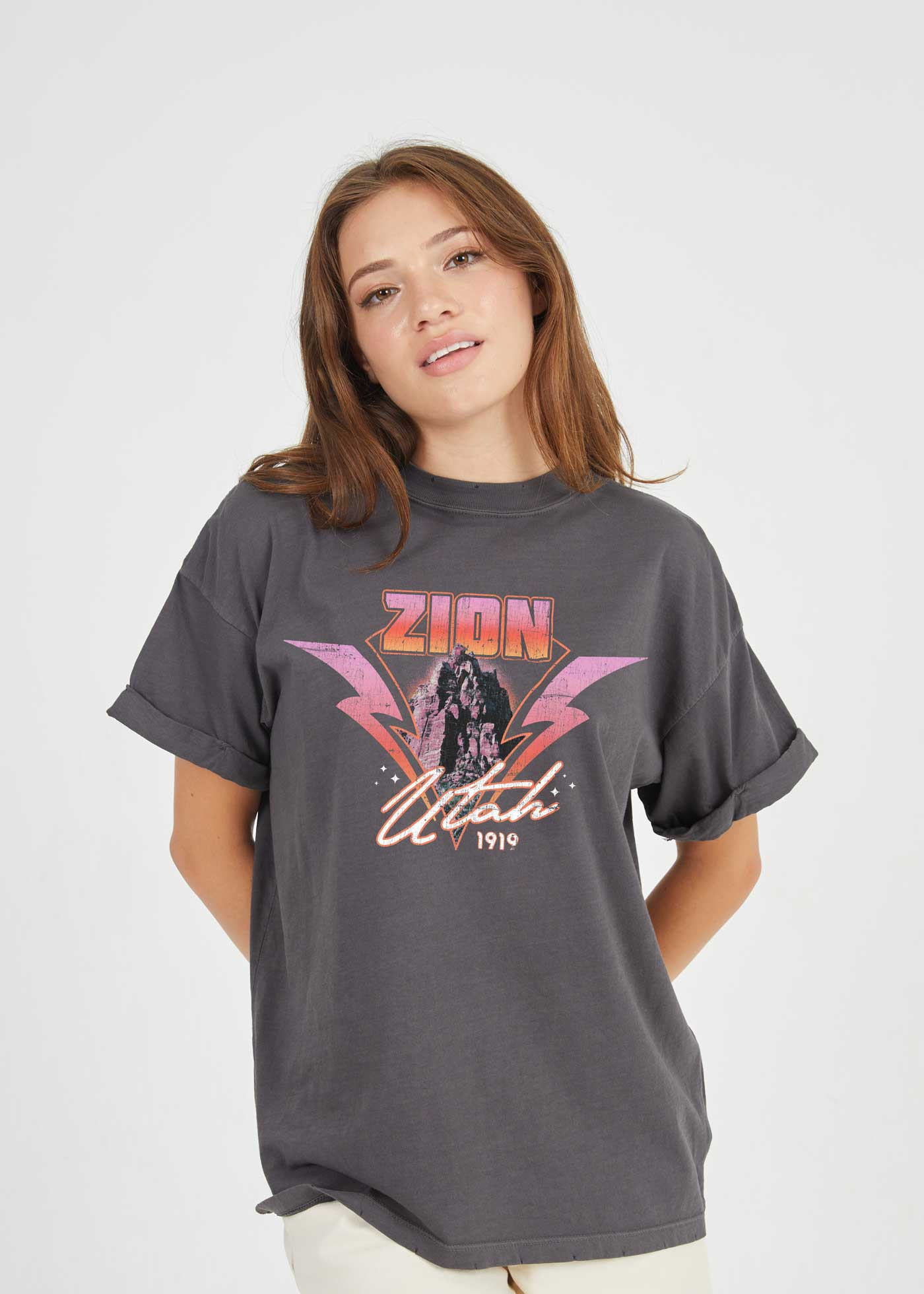 GirlDangerous: Zion Tour Black Boyfriend Tee | Girl Dangerous