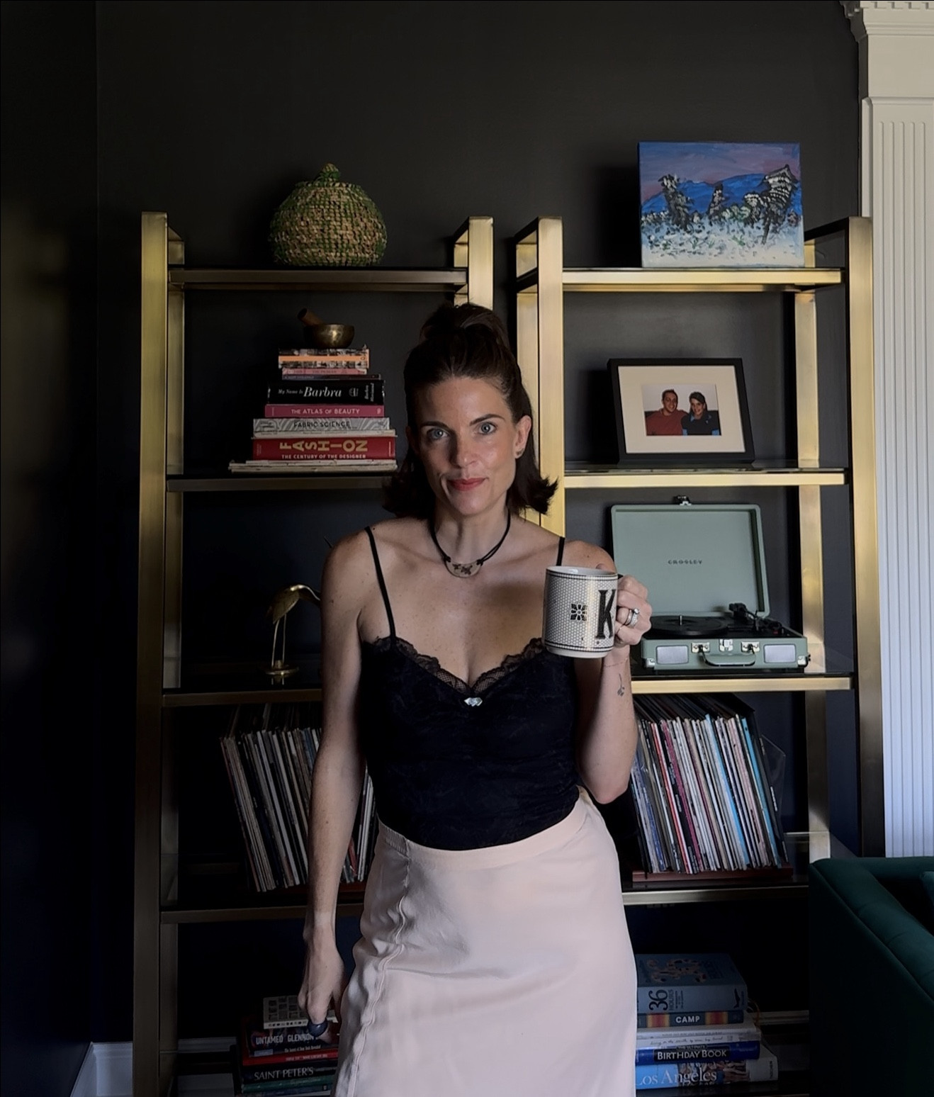 
Feeling so femme in this outfit 

Thrifted:
Silk Skirt 

#LTKOver40