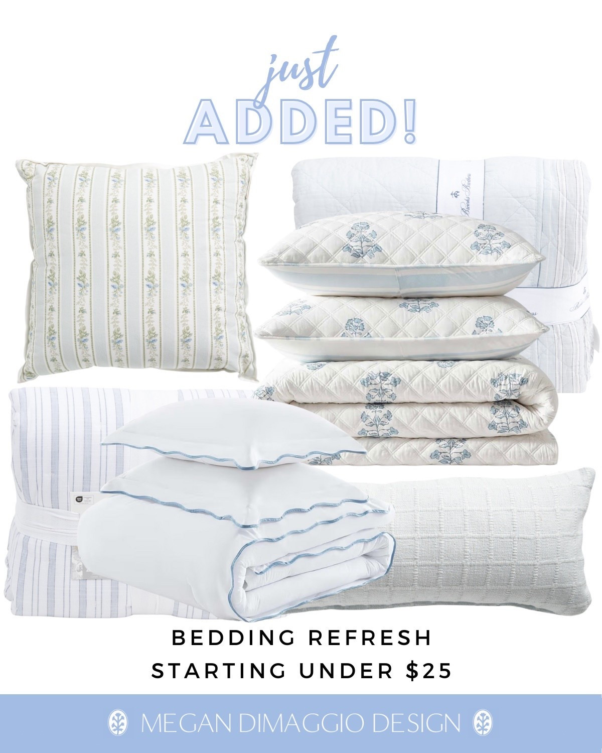 Time for a bedding refresh!! I’ve rounded up new pretty blue & white look for less coastal bedding starting under $25!!! 🙌🏻

#LTKFindsUnder50 #LTKHome #LTKSaleAlert