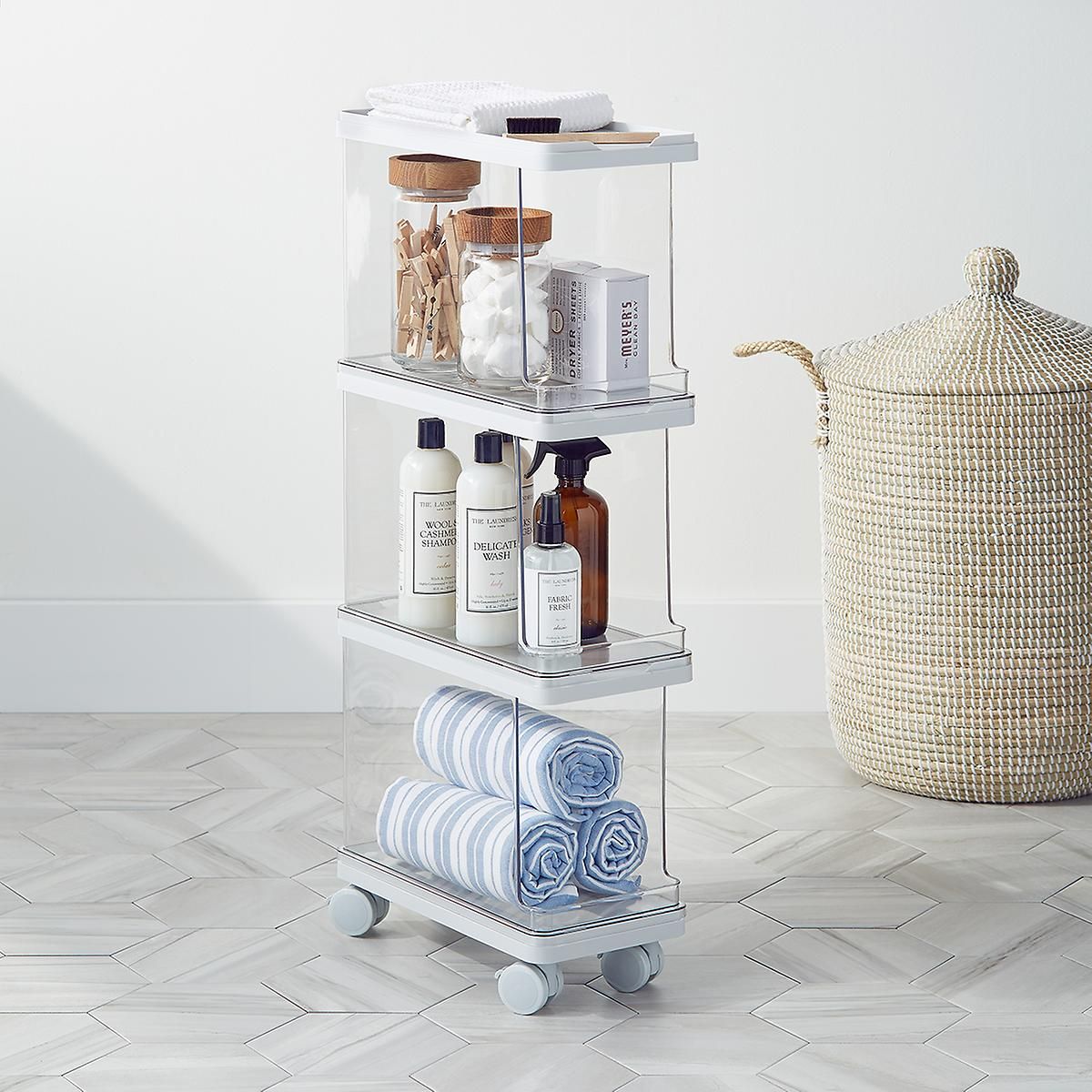 Manhattan Modular Organizers Laundry Cart Storage Solution | The Container Store