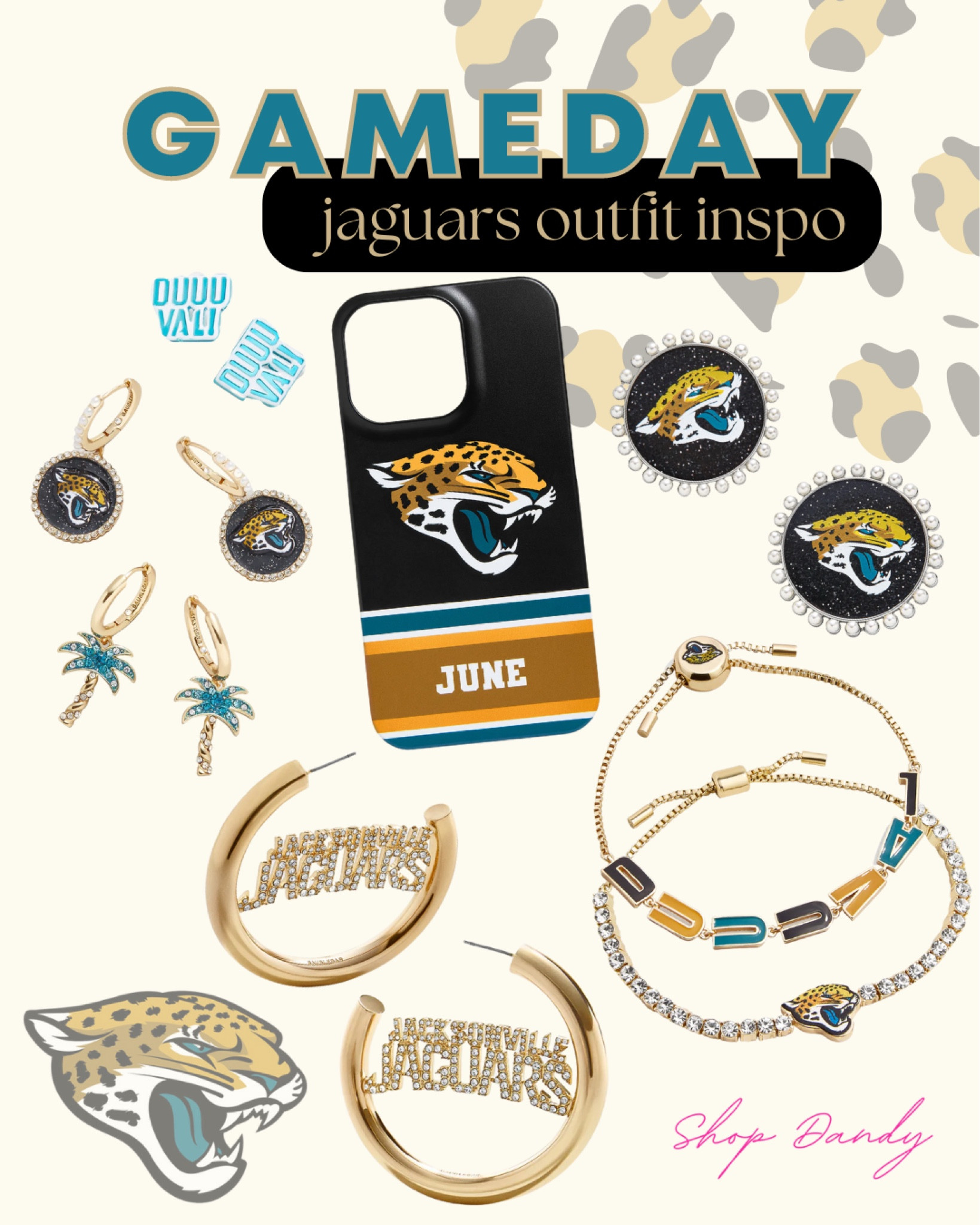 NFL JACKSONVILLE JAGUARS EARRINGS