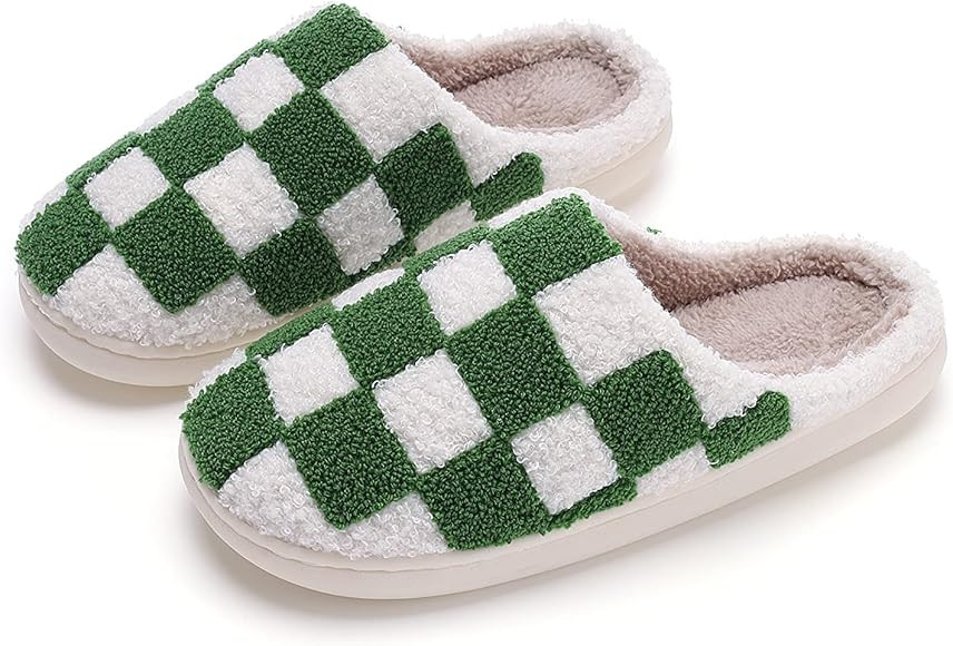 NEVEROLD Fun Cute Trendy Colorful Cartoon Illustrated Cozy Fluffy Plush Fur Slip On Cushion House... | Amazon (US)