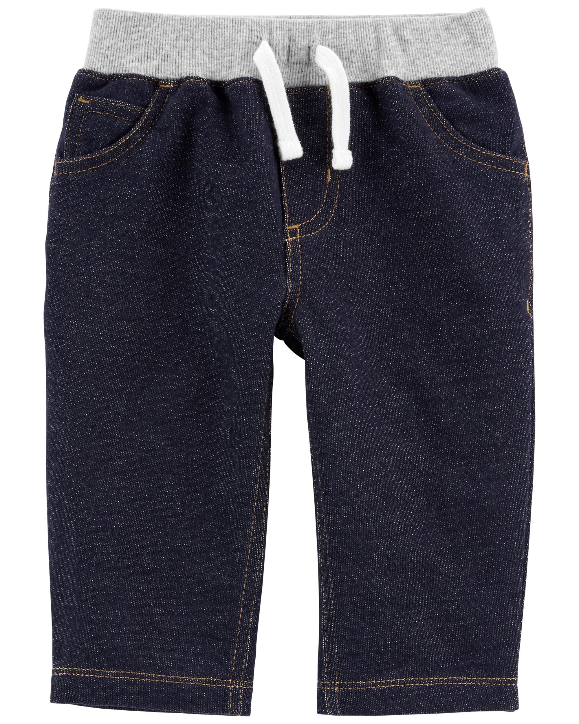 Pull-On Knit Denim Pants | Carter's