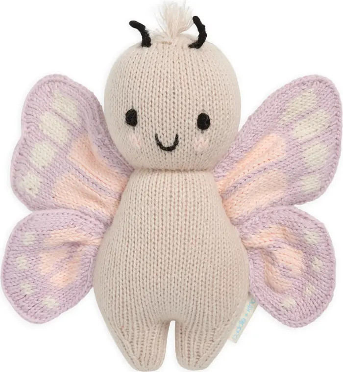 cuddle+kind Baby Butterfly Cotton Stuffed Animal | Nordstrom | Nordstrom