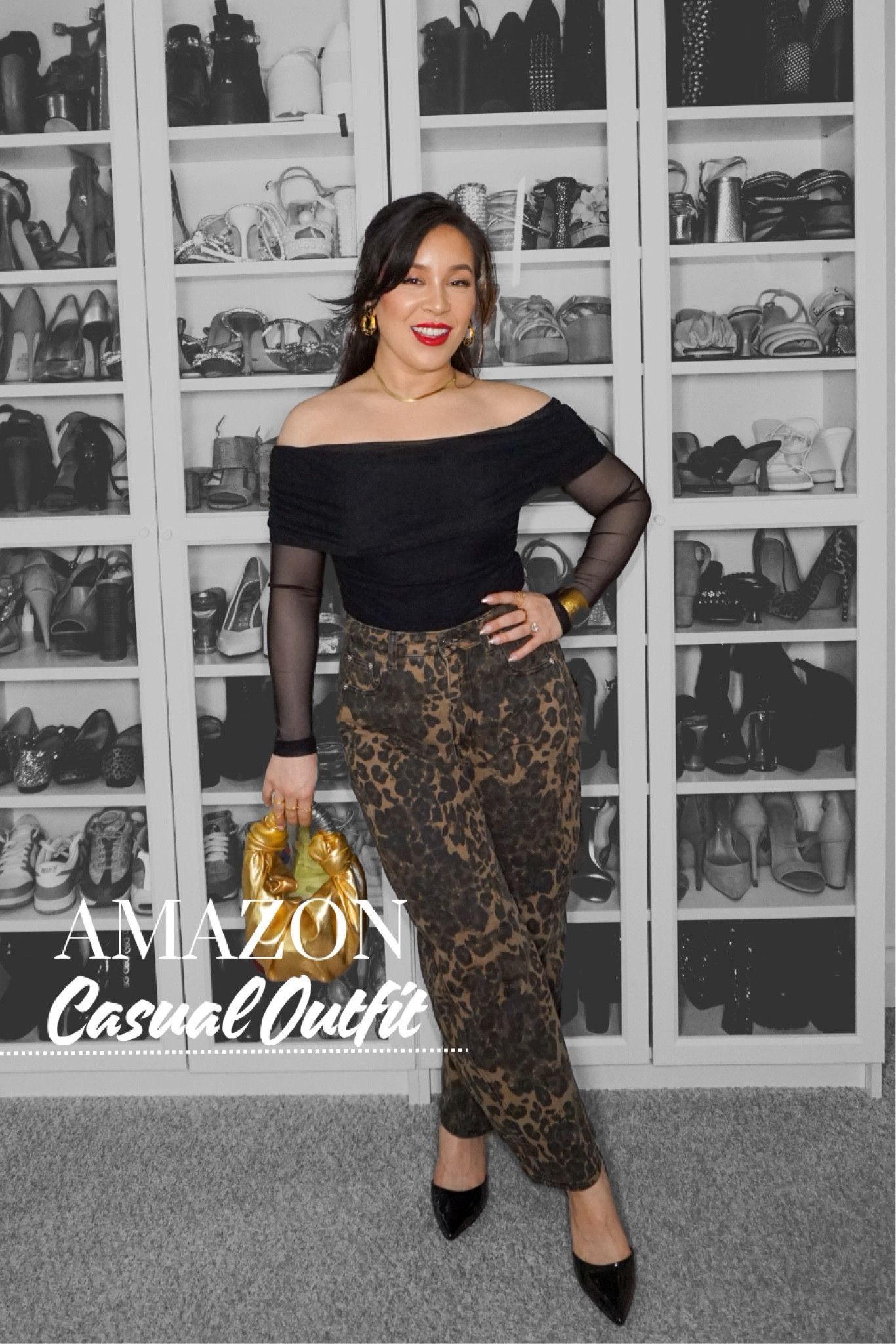 Tips for finding petite-friendly barrel leg jeans 👇🏻

Get a pair that isn’t too bow-legged. If the barrel-leg is TOO crazy wide, it’s gonna look weird, but with a smaller barrel, it’s actually the perfect alternative to wide leg jeans. You get the wide leg look without overwhelming your petite frame.

I’ve also been wearing this off-the-shoulder bodysuit with everything lately… it’s a total must!

✔️ Bodysuit: SMALL
✔️ Leopard print jeans: SIZE 6

✅ Follow for more affordable fashion, daily outfit inspo, and styling tips 💃✨

affordable clothes, casual outfit ideas, petite pants for women

#LTKFindsUnder100 #LTKStyleTip #LTKFindsUnder50