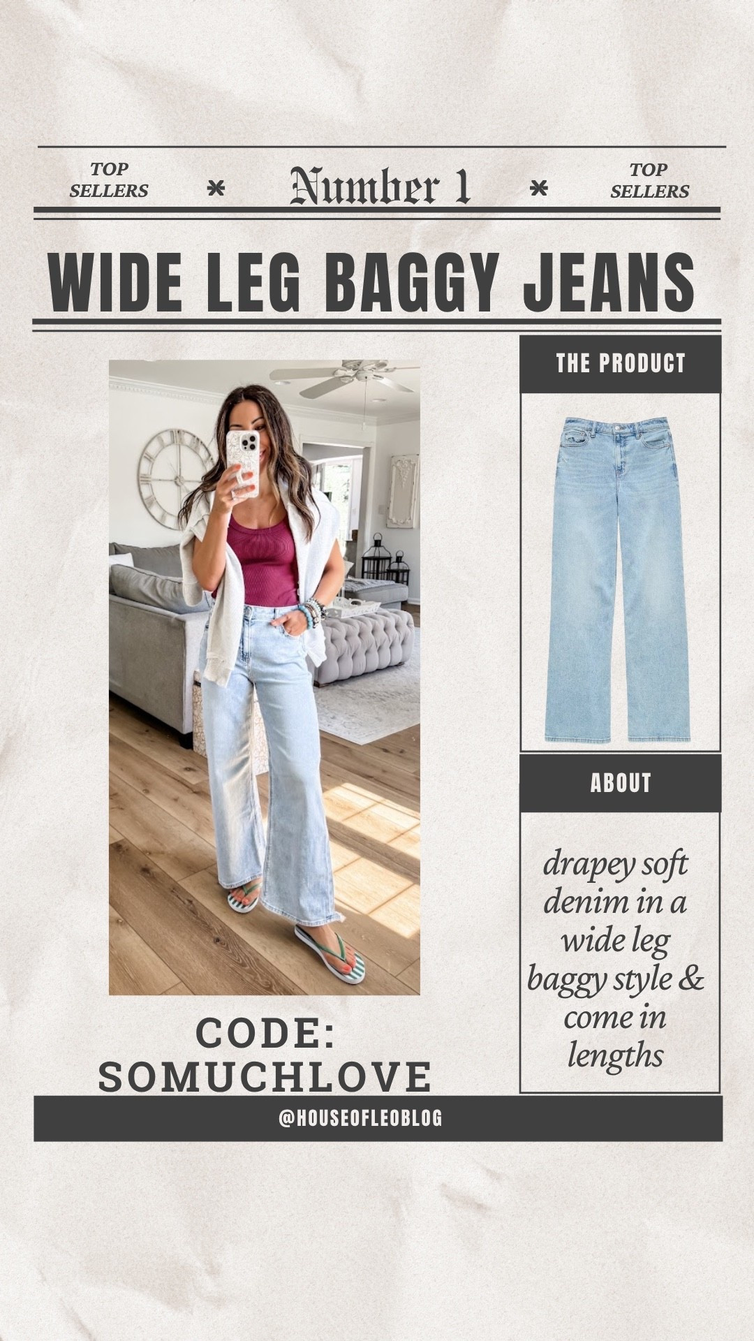 Code SOMUCHLOVE. 0 x-short wide leg jeans. Baggy jeans. American eagle jeans

#LTKSaleAlert #LTKOver40 #LTKPetite