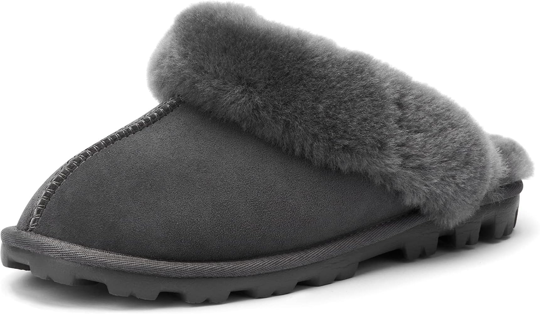 WaySoft Genuine Australian Sheepskin Women Slippers, 100% Shearling Hard Bottom Slippers for Wome... | Amazon (US)