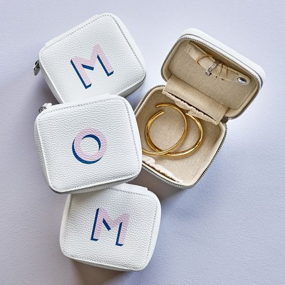 Petite Travel Jewelry Case, Shadow Printed | Mark and Graham