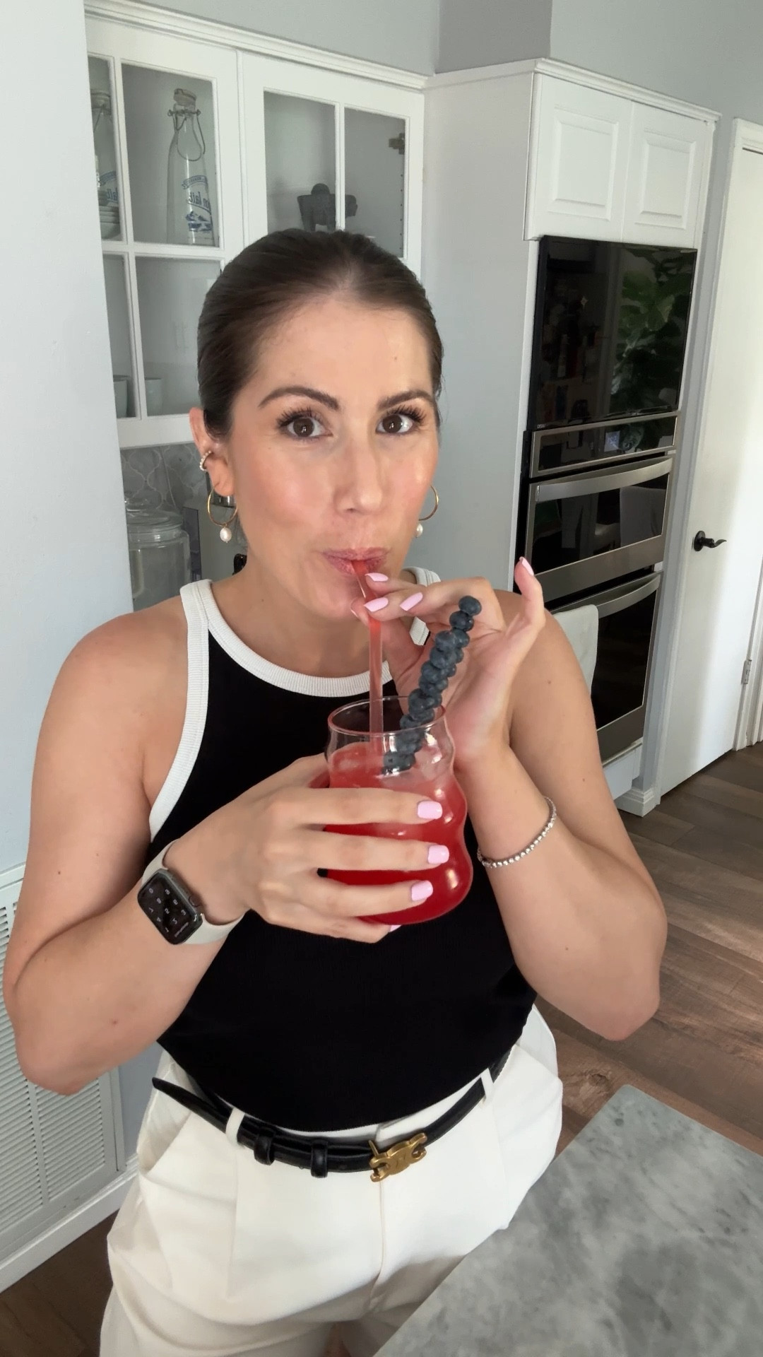 I had this fun drink to share but the more I thought about it, it was lame.  Yummy but lame. So here’s my outfit 😅

#LTKFindsUnder50 #LTKVideo #LTKOver40