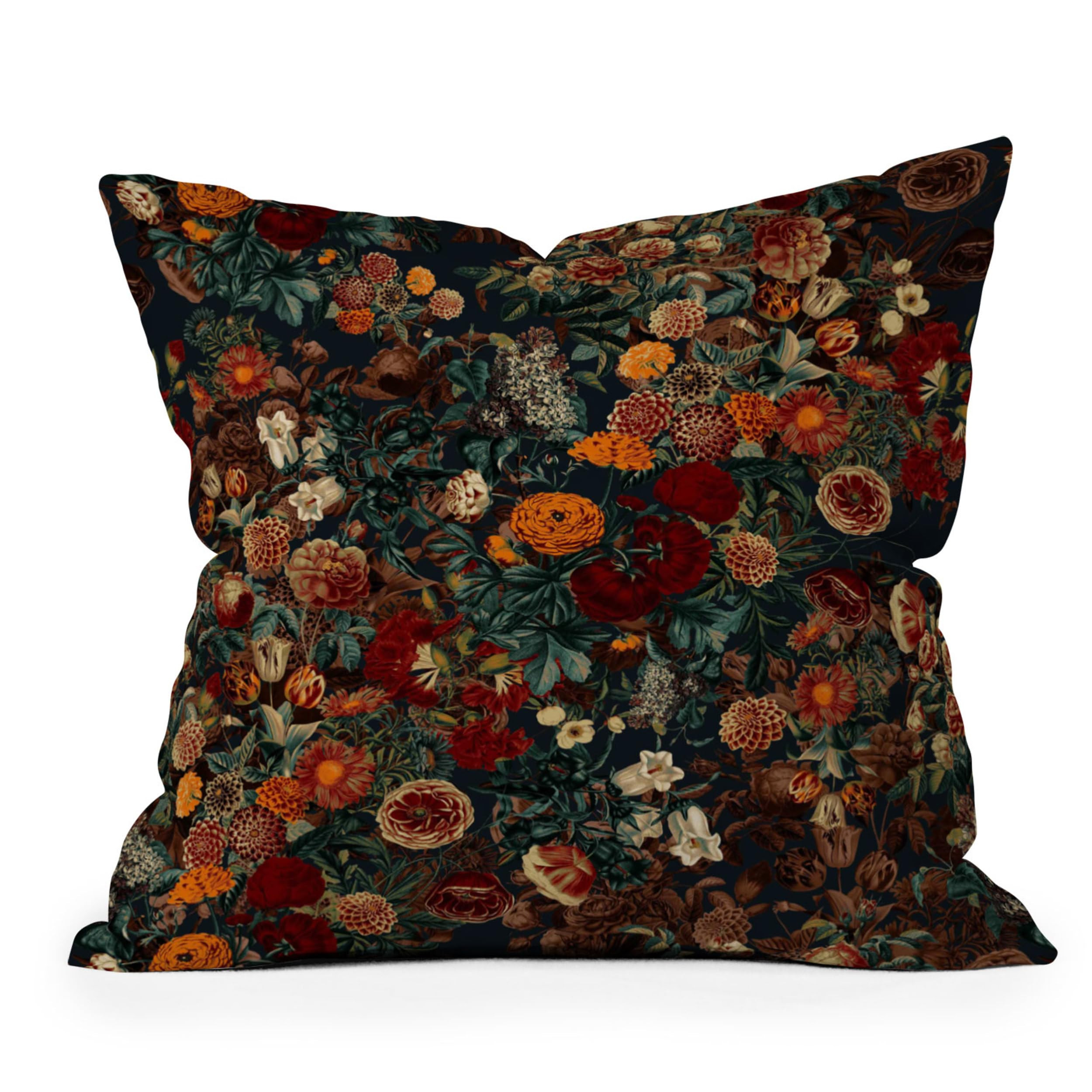 Society6 Exotic Garden-Night XXI Throw Pillow Insert-Home Decor by Burcu Korkmazyurek, 16" x 16" | Amazon (US)