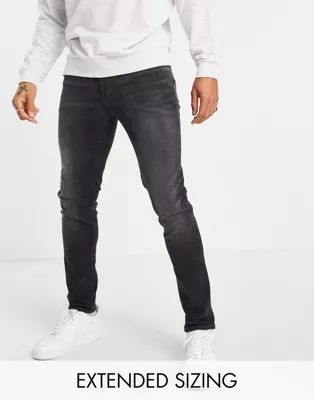 ASOS DESIGN skinny jeans in washed black | ASOS | ASOS (Global)