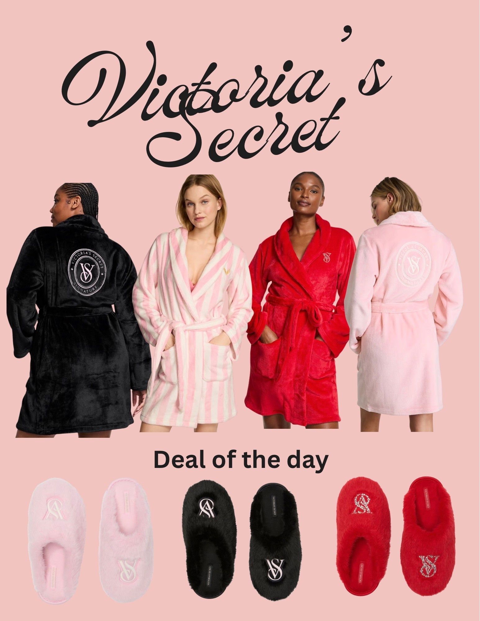 Victoria’s Secret deal of the day. 
$25.00 robes
$20.00 slippers
Perfect Christmas gifts

#LTKSaleAlert #LTKGiftGuide #LTKHoliday
