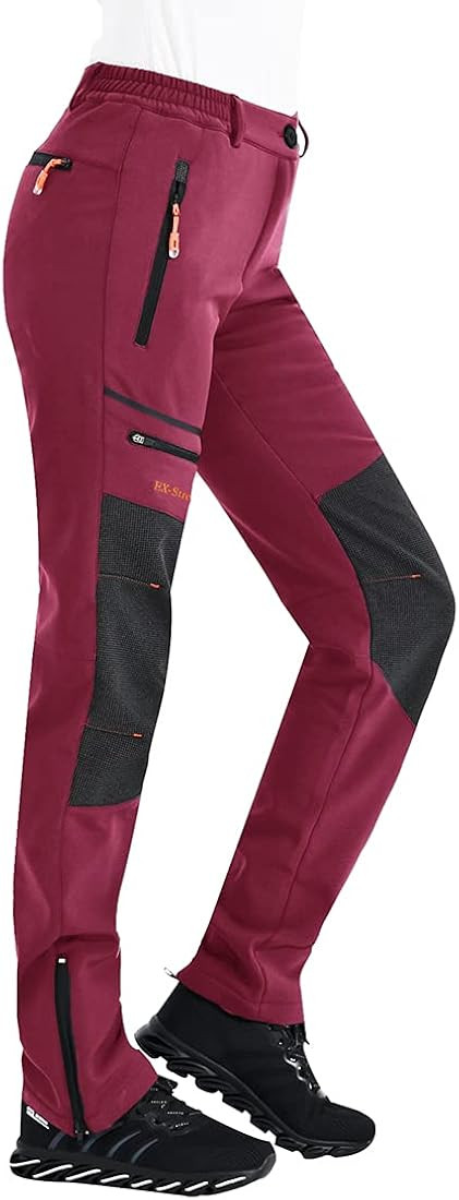 Postropaky Womens Outdoor Snow Ski Pants Waterproof Hiking Insulated Softshell Pants Snowboard Zi... | Amazon (US)