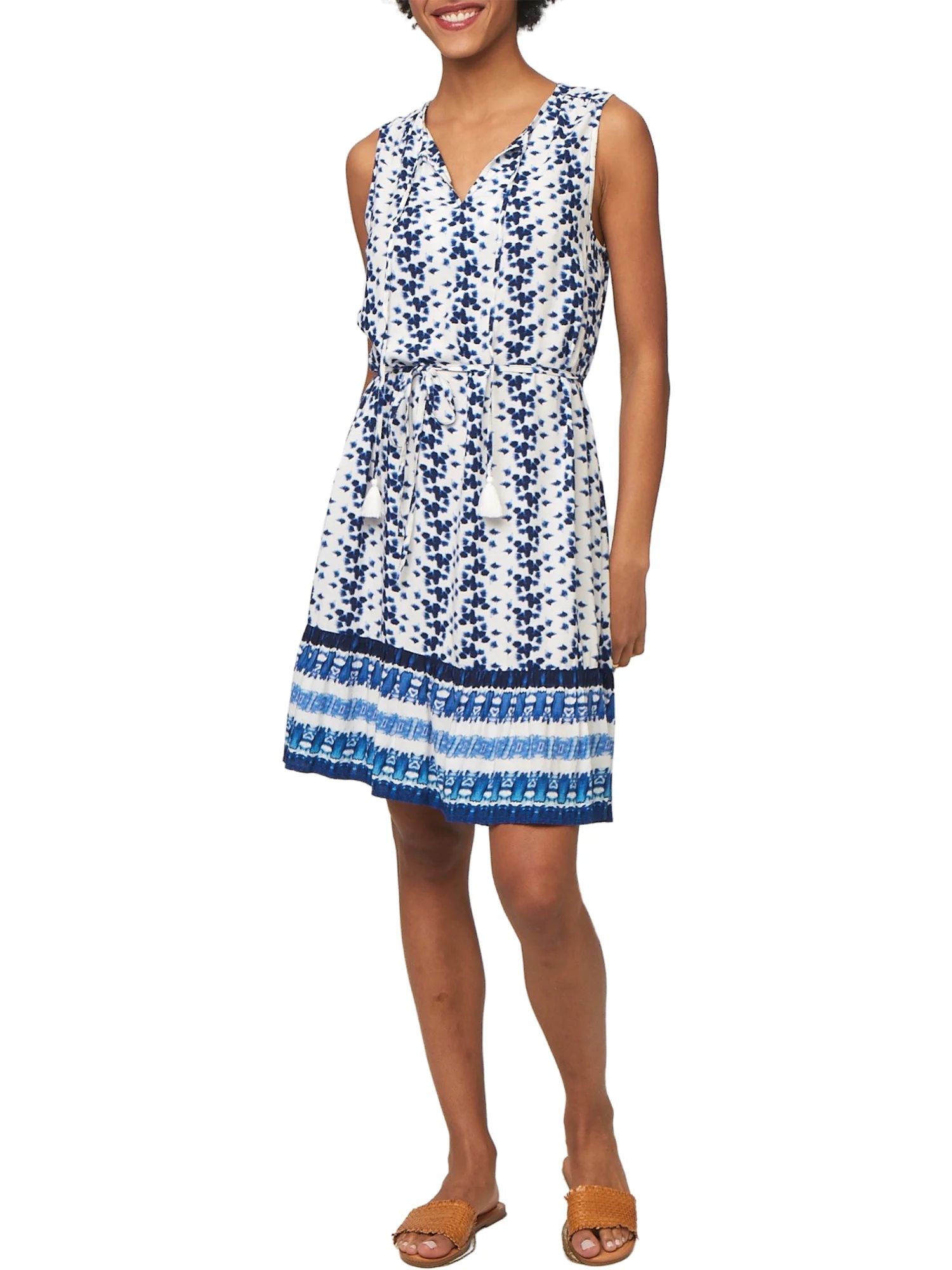 beachlunchlounge Lou Lou Sleeveless Dress with Ruffle Hem | Walmart (US)