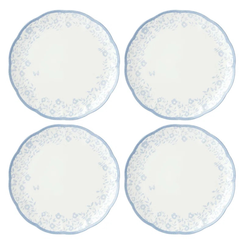 Butterfly Meadow Cottage 4Pc Dinner Plates | Wayfair North America