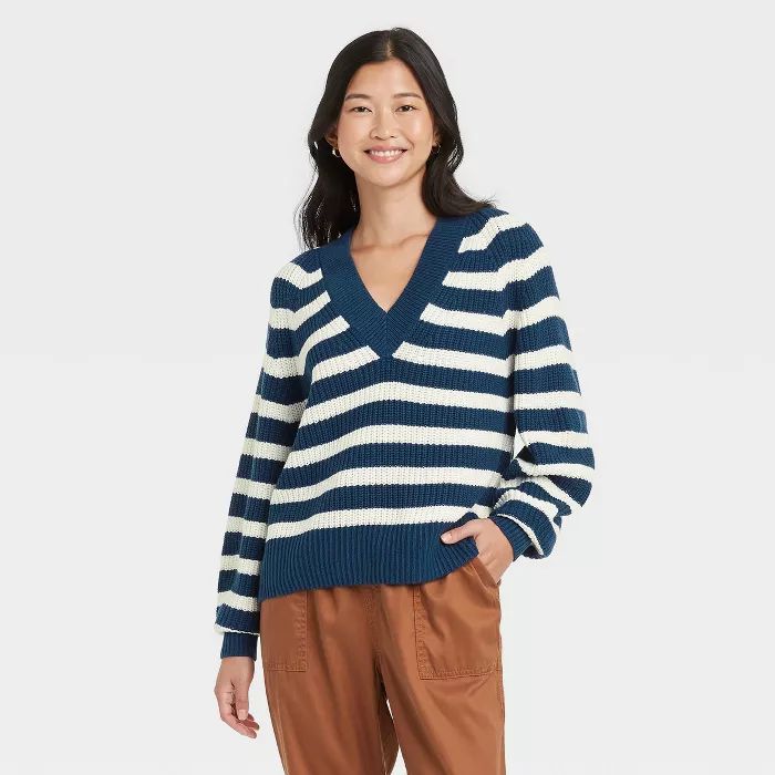 Women's V-Neck Pullover Sweater - A New Day™ | Target