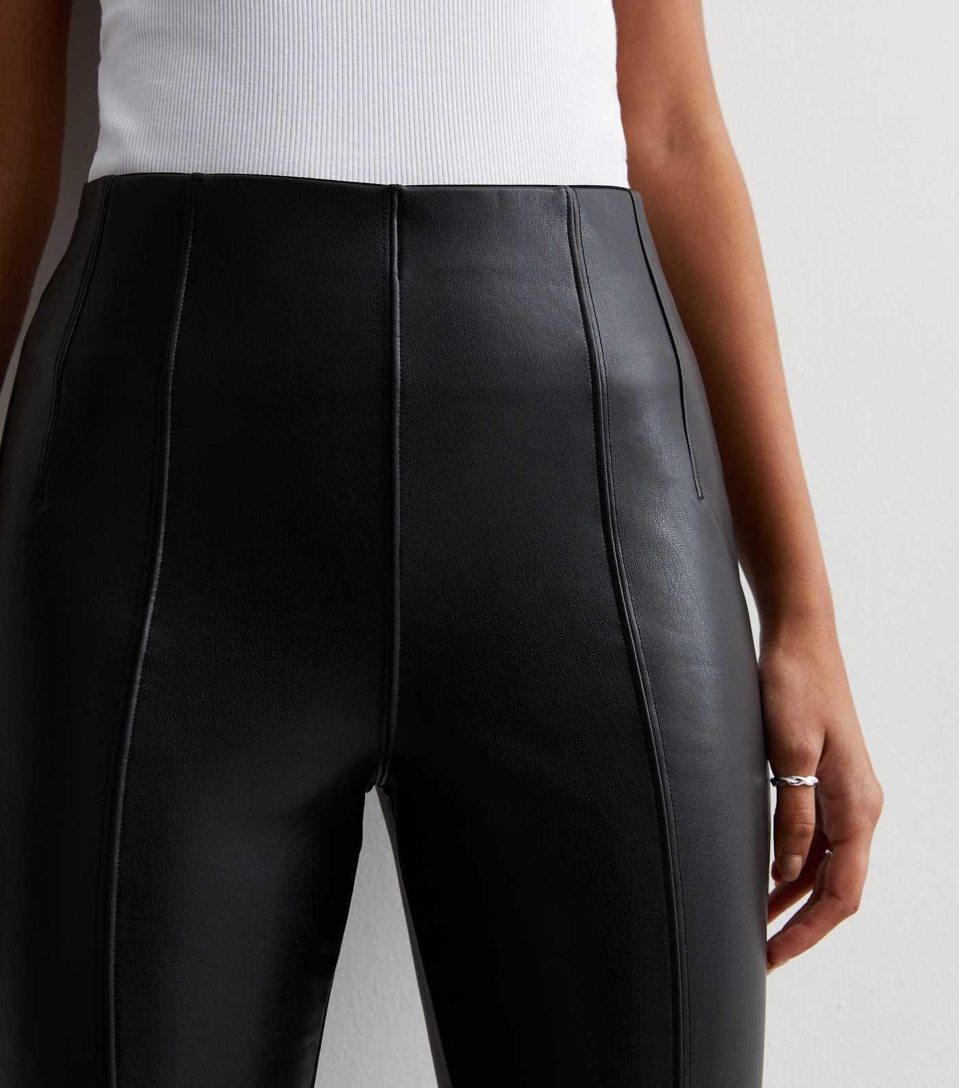 Black Leather-Look High Waist Leggings
						
						Add to Saved Items
						Remove from Saved It... | New Look (UK)