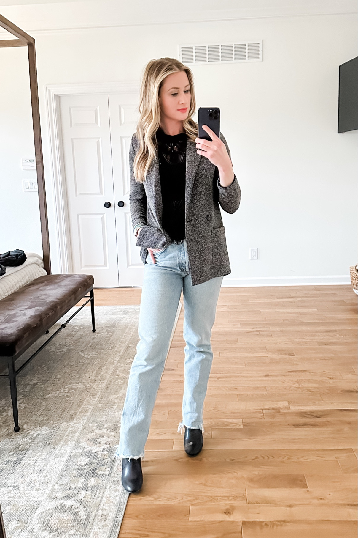 Girls night OOTN 
Booties on sale for only $19!

#LTKsalealert #LTKfindsunder100 #LTKfindsunder50