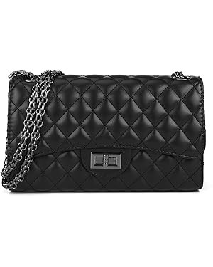 Gladdon Quilted Leather Crossbody Purse for Women Trendy Ladies Shoulder Bag with Chain Designer ... | Amazon (US)